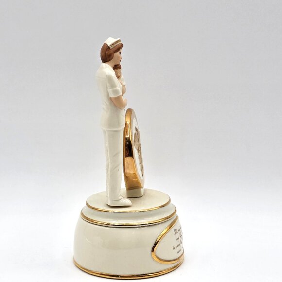 Ardleigh Heirloom Nurse Porcelain Nursing Caring Music Box Care Giving VTG 2002 - Picture 7 of 11